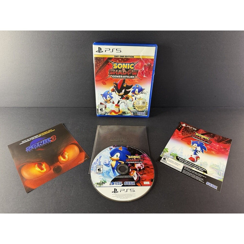 Sonic X Shadow Generations (Playstation 5, 2024) Day One Edition, CIB